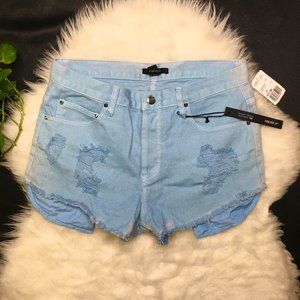 NWT Forever21 Baby Blue Denim Shorts
